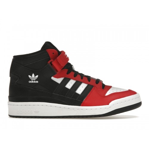 Кроссы adidas Forum Mid Better Scarlet Cloud White Core Black - мужская сетка размеров