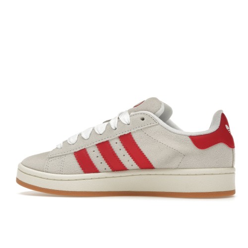 Кроссы adidas Campus 00s Crystal White Better Scarlet (W) - женская сетка размеров