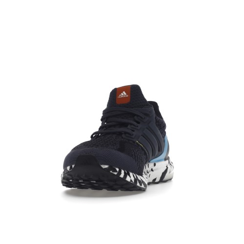 Кроссы adidas Ultra Boost 5.0 DNA Navy Black White Patterned Midsole - мужская сетка размеров
