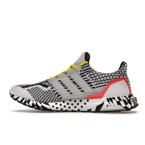 Кроссы adidas Ultra Boost 5.0 DNA Multi Patern White Turbo - мужская сетка размеров