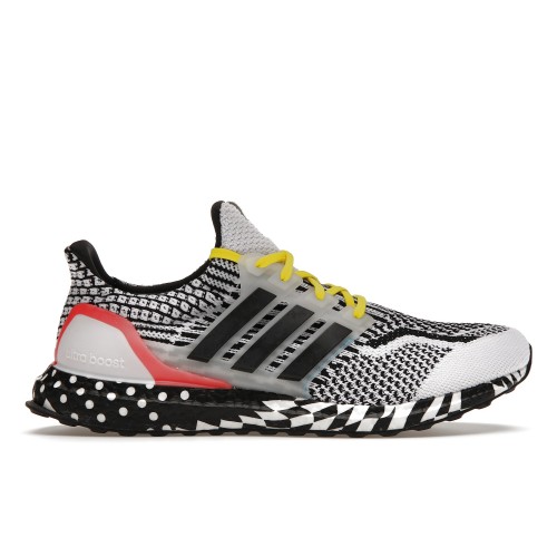 Кроссы adidas Ultra Boost 5.0 DNA Multi Patern White Turbo - мужская сетка размеров