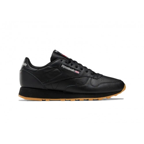 Кроссы Reebok Classic Leather Core Black Gum - мужская сетка размеров