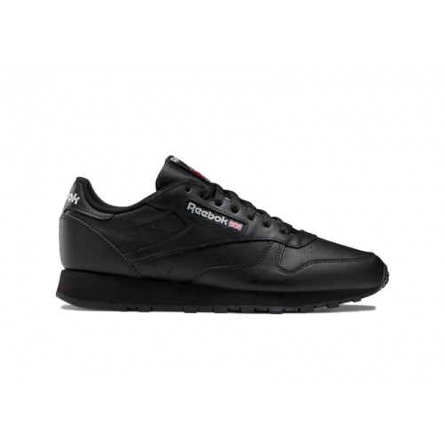 Кроссы Reebok Classic Leather Core Black Pure Grey - мужская сетка размеров