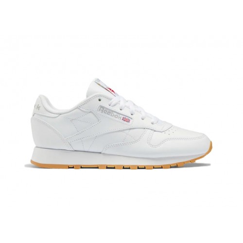 Кроссы Reebok Classic Leather White Pure Grey Gum (W) - женская сетка размеров