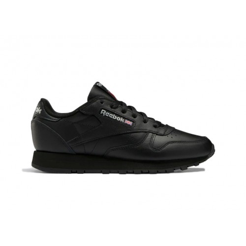 Кроссы Reebok Classic Leather Core Black Pure Grey (W) - женская сетка размеров