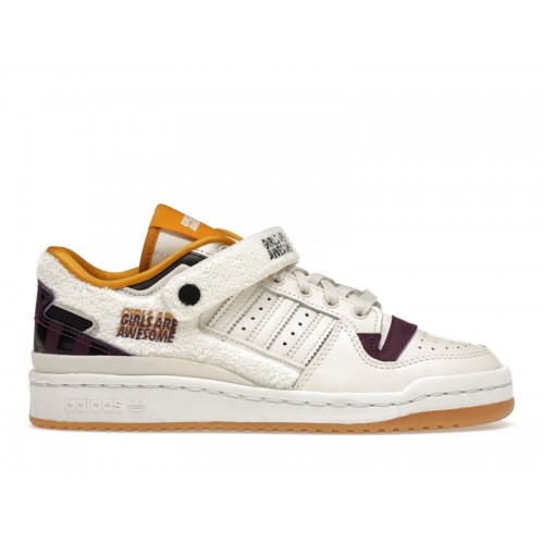 Кроссы adidas Forum Low Girls Are Awesome White - мужская сетка размеров