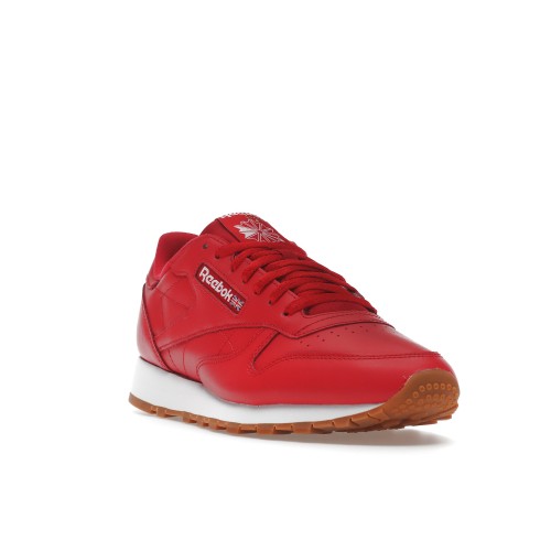 Кроссы Reebok Classic Leather Red Footwear White - мужская сетка размеров