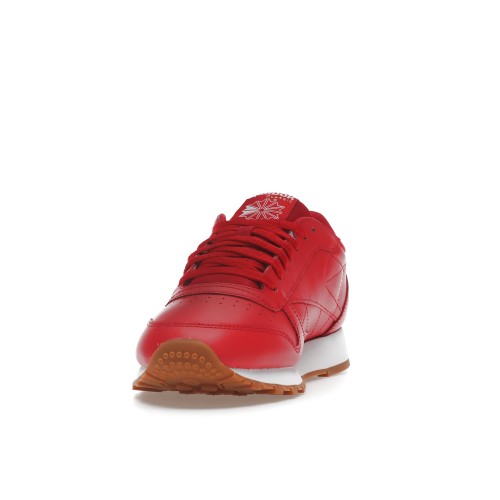 Кроссы Reebok Classic Leather Red Footwear White - мужская сетка размеров