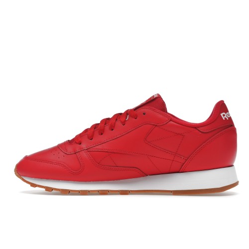 Кроссы Reebok Classic Leather Red Footwear White - мужская сетка размеров