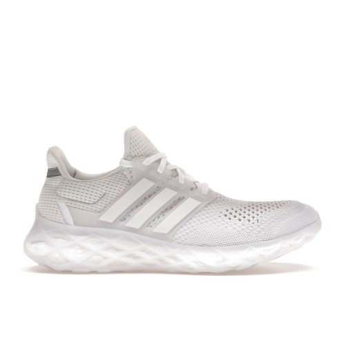 Кроссы adidas Ultra Boost Web DNA Cloud White Grey - мужская сетка размеров