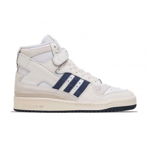 Кроссы adidas Forum Hi Packer White Navy - мужская сетка размеров