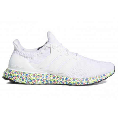 Кроссы adidas Ultra Boost 5.0 DNA White Mosaic Boost - мужская сетка размеров