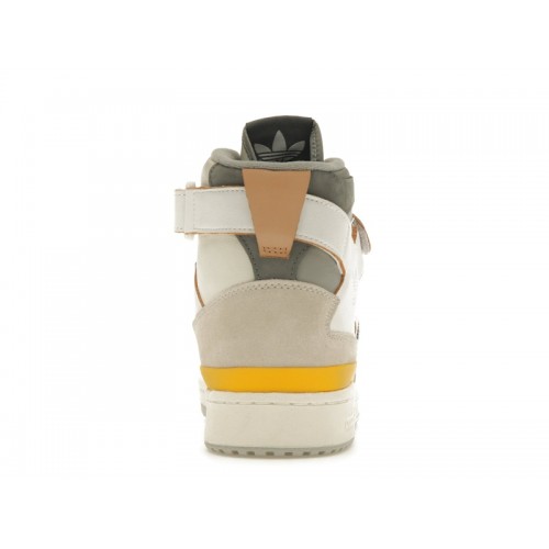 Кроссы adidas Forum 84 High White Yellow - мужская сетка размеров