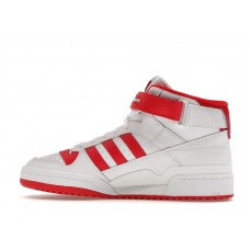 adidas Forum Mid Cloud White Vivid Red
