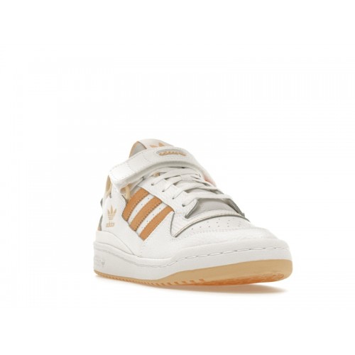 Кроссы adidas Forum Low White Pulse Amber - мужская сетка размеров