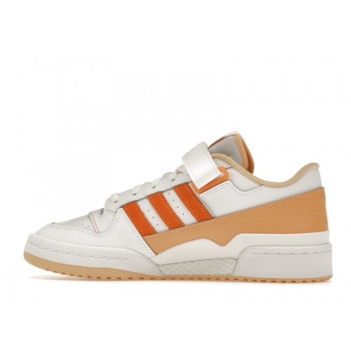 Кроссы adidas Forum Low White Pulse Amber - мужская сетка размеров