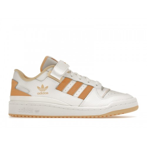 Кроссы adidas Forum Low White Pulse Amber - мужская сетка размеров