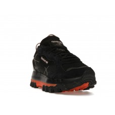 Женские кроссовки Reebok Classic Leather Cardi B Black Fiery Orange (W)