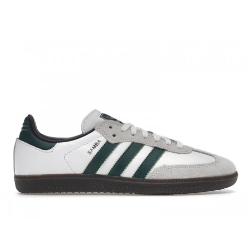 Кроссы adidas Samba ADV White Collegiate Green - мужская сетка размеров