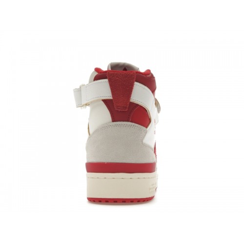 Кроссы adidas Forum 84 Hi Cloud White Team Red - мужская сетка размеров