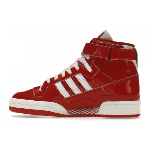 Кроссы adidas Forum 84 High Patent Red White - мужская сетка размеров