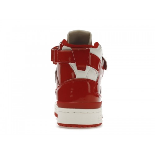 Кроссы adidas Forum 84 High Patent Red White - мужская сетка размеров