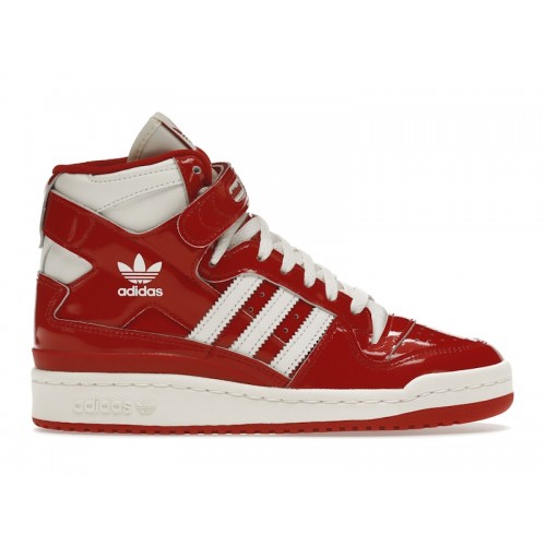 Кроссы adidas Forum 84 High Patent Red White - мужская сетка размеров