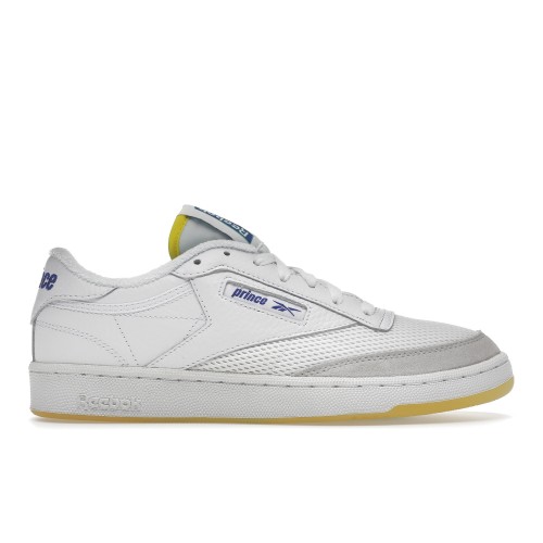 Кроссы Reebok Club C 85 Prince White - мужская сетка размеров
