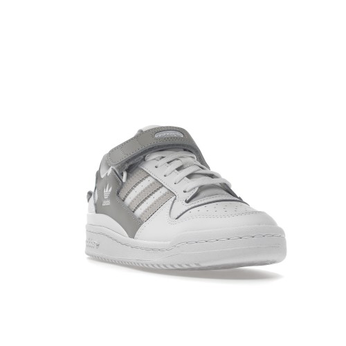 Кроссы adidas Forum Low Cloud White Grey (W) - женская сетка размеров
