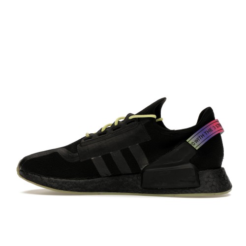 Кроссы adidas NMD R1 V2 Script Pulse Yellow - мужская сетка размеров