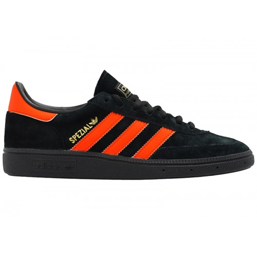Кроссы adidas Handball Spezial Black Orange - мужская сетка размеров