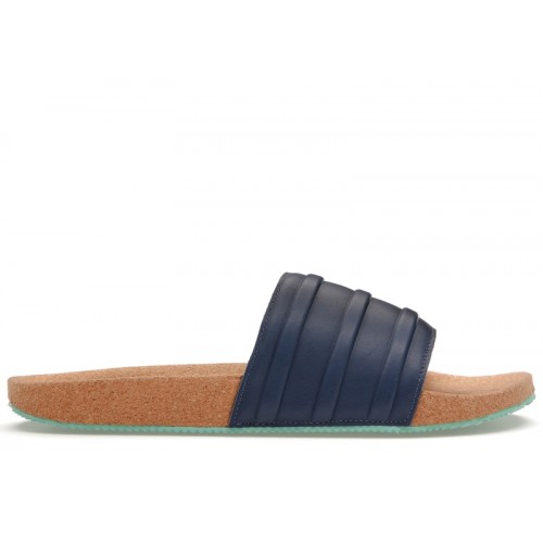adidas Adilette Premium Navy Cork - мужская сетка размеров