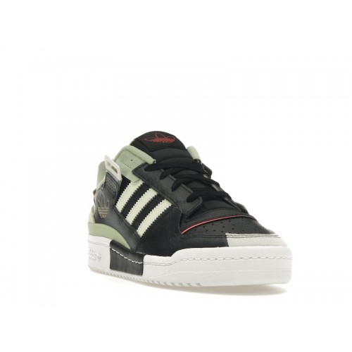 Кроссы adidas Forum Exhibit Low Core Black Almost Lime Magic Lime - мужская сетка размеров