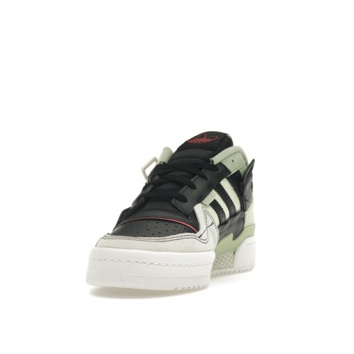 Кроссы adidas Forum Exhibit Low Core Black Almost Lime Magic Lime - мужская сетка размеров