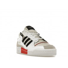 adidas Forum Exhibit Low White Vivid Red