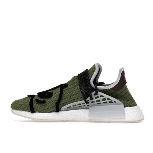 Кроссы adidas NMD Hu Pharrell x Billionaire Boys Club Running Dog Green - мужская сетка размеров