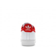 adidas Superstar Cloud White Vivid Red