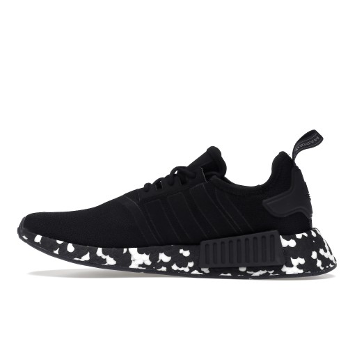 Кроссы adidas NMD R1 Black Speckled Camo Sole - мужская сетка размеров