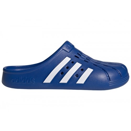 adidas Adilette Clogs Royal Blue Cloud White - мужская сетка размеров