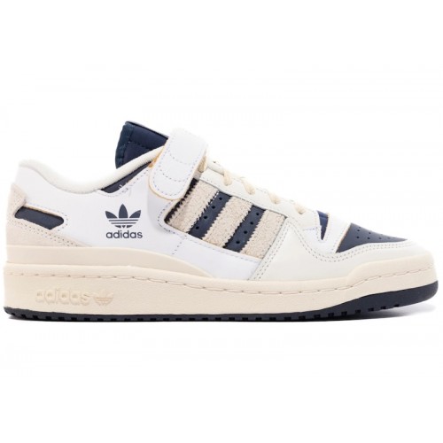 Кроссы adidas Forum 84 Low XLD Off White Collegiate Navy - мужская сетка размеров
