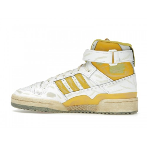adidas Forum 84 Hi AEC White Hazy Yellow - мужская сетка размеров