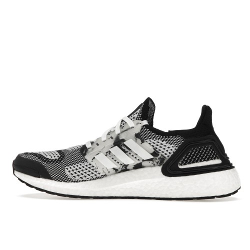 Кроссы adidas Ultra Boost 19.5 DNA White Black Marble - мужская сетка размеров