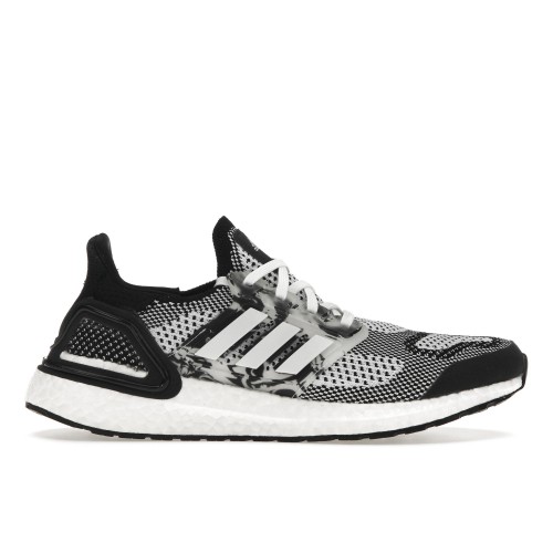 Кроссы adidas Ultra Boost 19.5 DNA White Black Marble - мужская сетка размеров