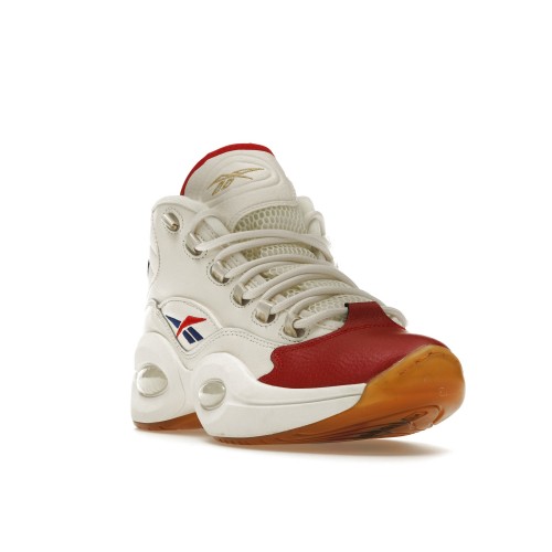 Кроссы Reebok Question Mid White Red Blue - мужская сетка размеров