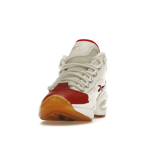 Кроссы Reebok Question Mid White Red Blue - мужская сетка размеров