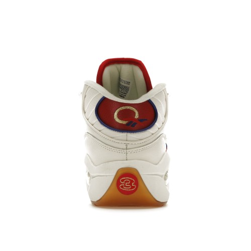 Кроссы Reebok Question Mid White Red Blue - мужская сетка размеров