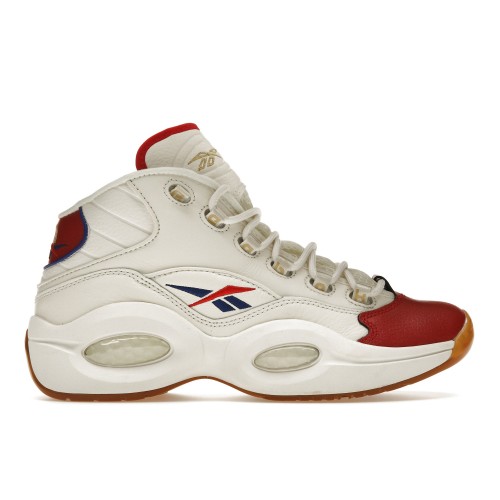 Кроссы Reebok Question Mid White Red Blue - мужская сетка размеров