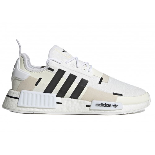 Кроссы adidas NMD R1 White Carbon - мужская сетка размеров