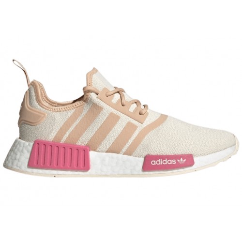 Кроссы adidas NMD R1 Halo Blush Wonder White (W) - женская сетка размеров