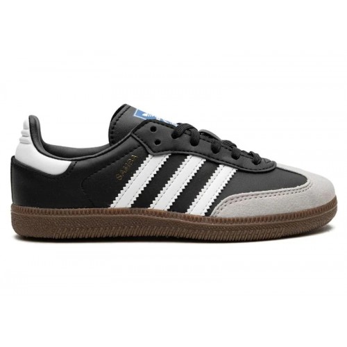 Кроссы adidas Samba OG Black White Gum (PS) - детская сетка размеров